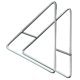 thumbnail image 5 of Soporte para platos con forma de triángulo, estante para almacenamiento de platos de comida de acero inoxidable resistente, soporte para platos, 5 of 6