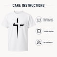 thumbnail image 6 of Unisex Cross Graphic T-Shirt, Classic Fit Crew Neck Cotton Tee, 6 of 9