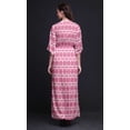 thumbnail image 3 of Bimba Rayon Ombre Tie-Dye Printed Gown Kimono Sleeves Summer Long Maxi SlitÂ&nbsp;Dress-XSmall, 3 of 6