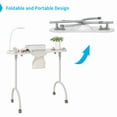 thumbnail image 2 of TABU 29.5"H Portable Folding Manicure Nail Table with Dust Collector Fan,Magnifying Glass Lamp,White, 2 of 8