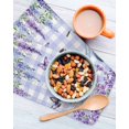 thumbnail image 3 of Purple Flowers Kitchen Dish Towels for Drying Dishes Set of 3, Weeping Spring Floral Bicycle Checkered Waffle Weave Microfiber Hand Tea Bathroom Towels Quick Dry & Absorbent Towel 12x12, 3 of 7