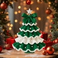 thumbnail image 2 of Colorful Crochet Plush Christmas Tree with Bows Decorations Pendant For Family Fun Soft Materials Ornament, 2 of 8