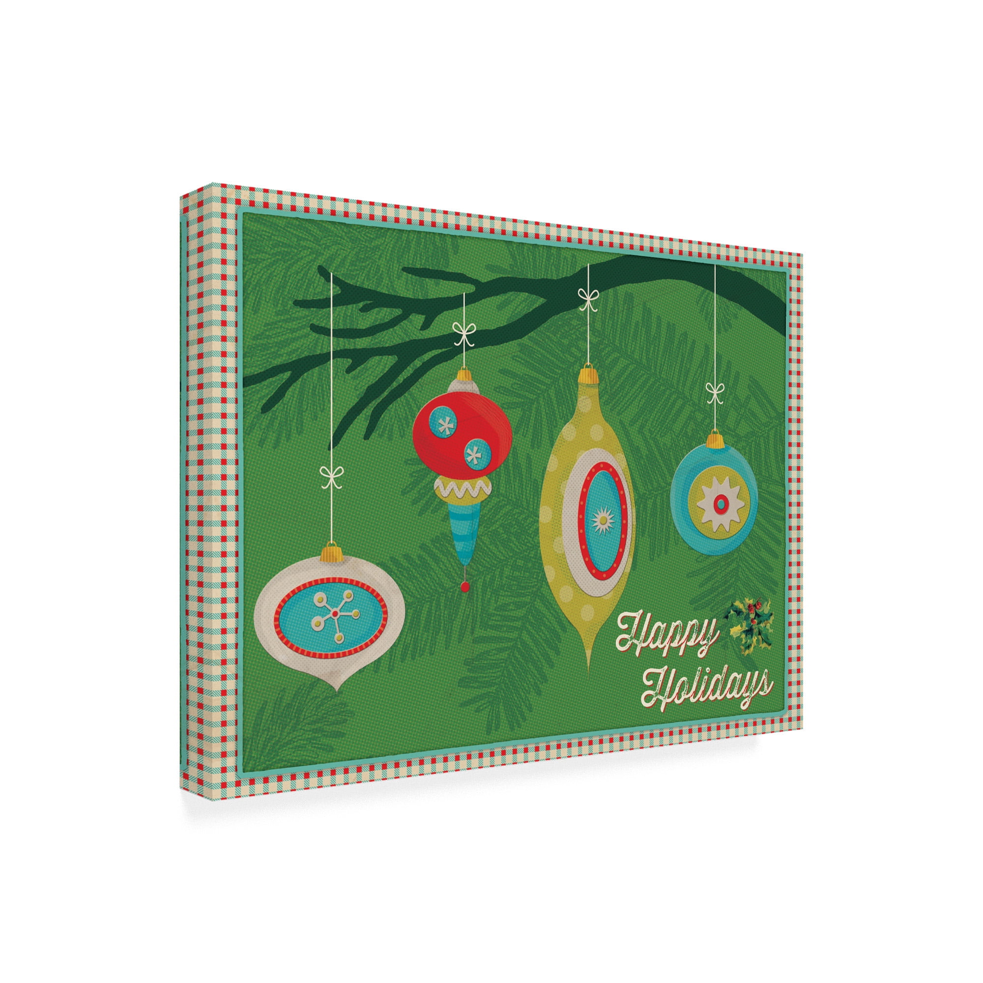 Trademark Fine Art 'Retro Christmas 4' Canvas Art by Holli Conger