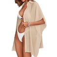 thumbnail image 3 of Half Sleeve Women Oversize Loose Bench Coverups Wear, 3 of 5