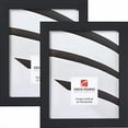thumbnail image 2 of Craig Frames Essentials, Modern 1 Inch Picture Frame, 12 x 12 Inch, Black, Set of 2, 2 of 4