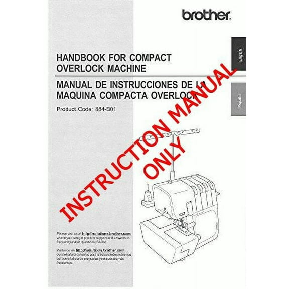 Brother 3234DT Overlock Serger Owners Instruction Manual