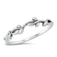 thumbnail image 1 of Classic Ring Woodland Branch Leaf .925 Sterling Silver Band Jewelry Female Male Unisex Size 7, 1 of 4