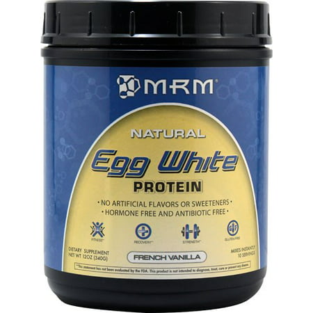 MRM All Natural Egg White Protein, French Vanilla, 12 (The Best Egg White Protein Powder)