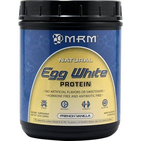 MRM All Natural Egg White Protein, French Vanilla, 12 (Best Egg Protein Supplement)