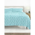 thumbnail image 6 of Comfort Canopy - 4 Piece Pale Blue Farmhouse Wheatfield Floral Pattern Bed Sheets for Twin Size Bedding, 6 of 11