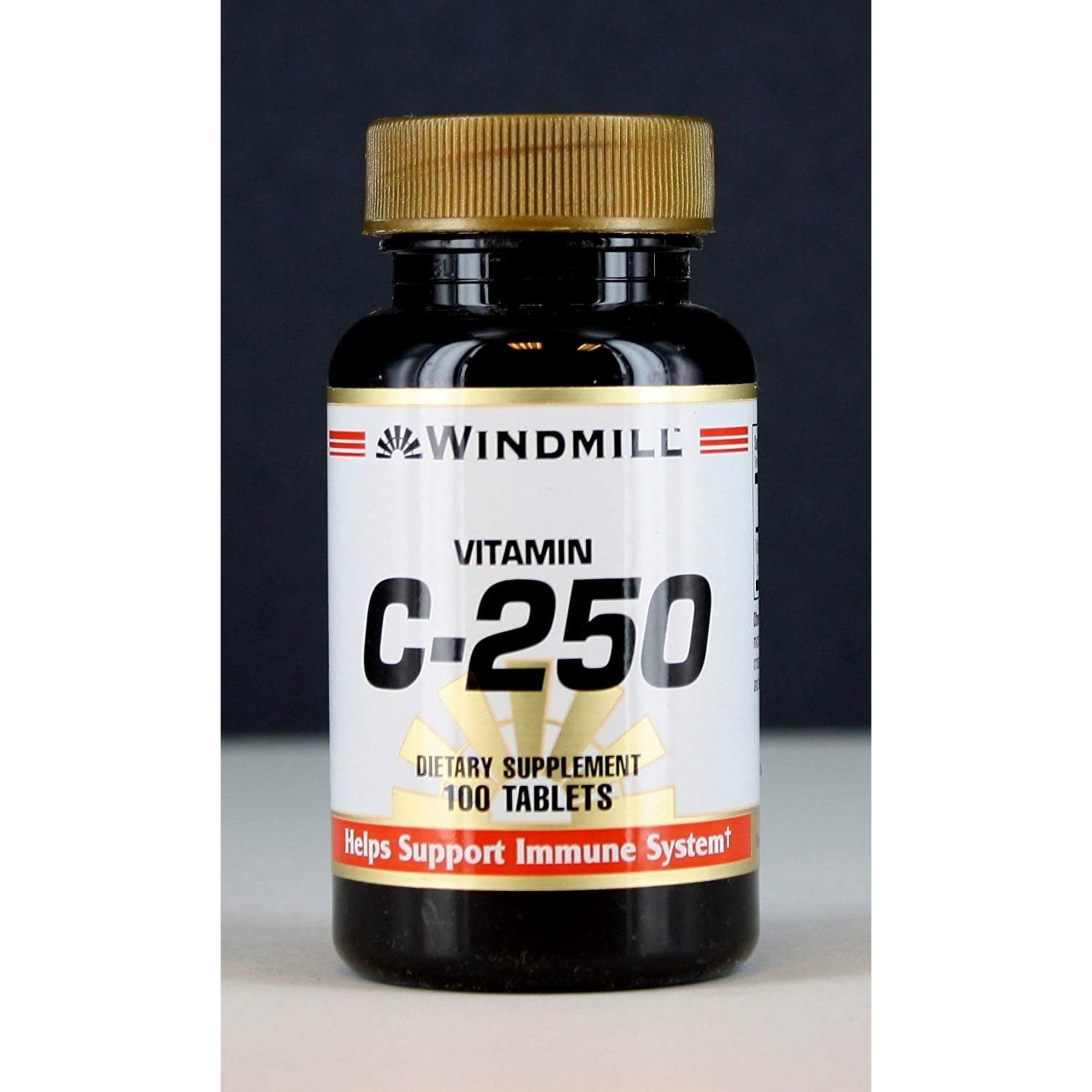WindMill Vitamin C 250 Dietary Supplement Support Immune System, 100 ct