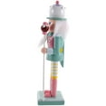 thumbnail image 2 of Christmas Wood Nutcracker Soldier Lovely Nutcracker Ornament Xmas Desktop Decoration, 2 of 6
