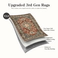 thumbnail image 6 of Lahome Vintage Washable Runner Rug, 2x6 Non-Slip Rug,Hallway Rug Runner with Rubber Backing, Stain Resistant Distressed Carpet Runner for Bedroom, Kitchen, Laundry，Entrance,Brick Red, 6 of 10