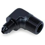 Snow Performance SNO-808-BRD 0.37 in. NPT to 4AN Elbow Water Fitting, Black