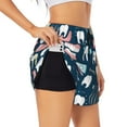 thumbnail image 2 of Haiem Dental Women's 2 in 1 Running Shorts - Lightweight Athletic Workout Gym Yoga Breathable Sports Shorts Liner with Phone Pockets-, 2 of 9