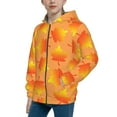 thumbnail image 2 of Kdxio Fall Maple Leaves Pattern Kids Boys Girls Zip Up Hoodie 3D Printed Hooded Sweatshirt Hoody Coat with Pocket 7-12 Y-Small, 2 of 6
