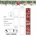 thumbnail image 3 of Lighted Wooden Welcome Sign, Merry Christmas Snowflake Elk Porch Sign for Front Door Decorations, Rustic Farmhouse Red Xmas Hanging Signs Wall Sign for Christmas Happy New Year Decor 47.2"H, 3 of 7