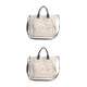 thumbnail image 4 of Sonducket Bolso de lona de moda de tela con alta capacidad para bolsos de hombro bolso de lona bolsas de mensajero blanco cremoso Blanco crema 2piezas, 4 of 6