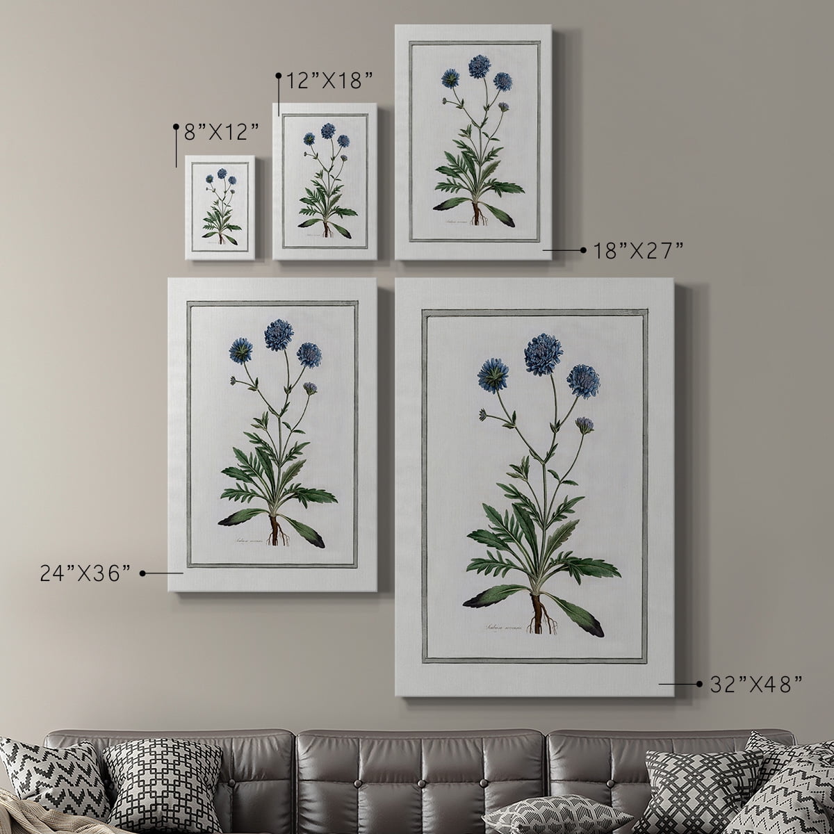 Soft Botanical II Premium Gallery Wrapped Canvas - Ready to Hang