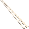 thumbnail image 6 of Ekena Millwork 94"H x 3/8"T Cimarron Adjustable Wood Decorative Slat Wall Panel Kit, Birch (contains 23 Slats + 1 Straight Edge Starter Slat), 6 of 16