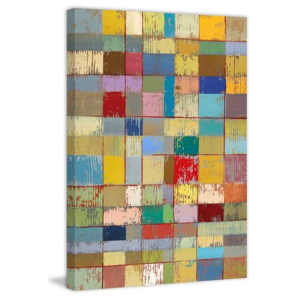 "Color Pattern II" Painting Print on Wrapped Canvas