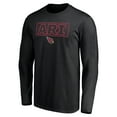 thumbnail image 2 of Men's Black Arizona Cardinals Squad Throwbacks Long Sleeve T-Shirt, 2 of 3