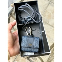 Michael Kors Men Women's Airpod Case Unisex Black with Lanyard Comes With Box MK