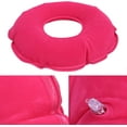 thumbnail image 6 of TRIANU Donut Pillow, 15" Inflatable Donut Cushion for Tailbone Pain Relief, Donut Pillow Seat Cushion for Hemorrhoids, Bed Sores, Prostatitis, Red, 6 of 9