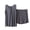 Dark Gray, variant on Wyobmus Womens Plus Size Pajama Set Summer Loose Cotton Sleewear Solid Sleeveless Front Pleat Tops Elastic Waist Short Two-Piece Pajama Sets X-5X Green