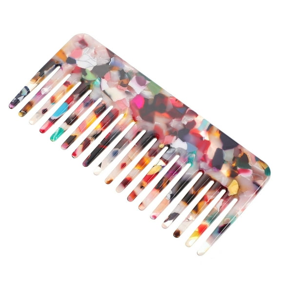 Milisten Hair Detangler Comb Wide Tooth Comb Multi Colored 1PC 4.5X2.2X0.1In Synthetic Material