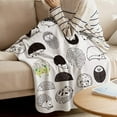 thumbnail image 3 of Yibo Watercolor Pumpkin Blanket Flannel Soft and Comfortable Anti-static Bed Sofa Blanket, 3 of 7