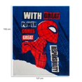 thumbnail image 2 of Cobertor Frazada Marvel spiderman 127 cm x 152 cm azul, 2 of 5