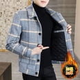 thumbnail image 5 of Fashion trend 2023  high-end boutique casual plaid tweed jacket handsome top plus cotton thickened woolen coat, 5 of 6