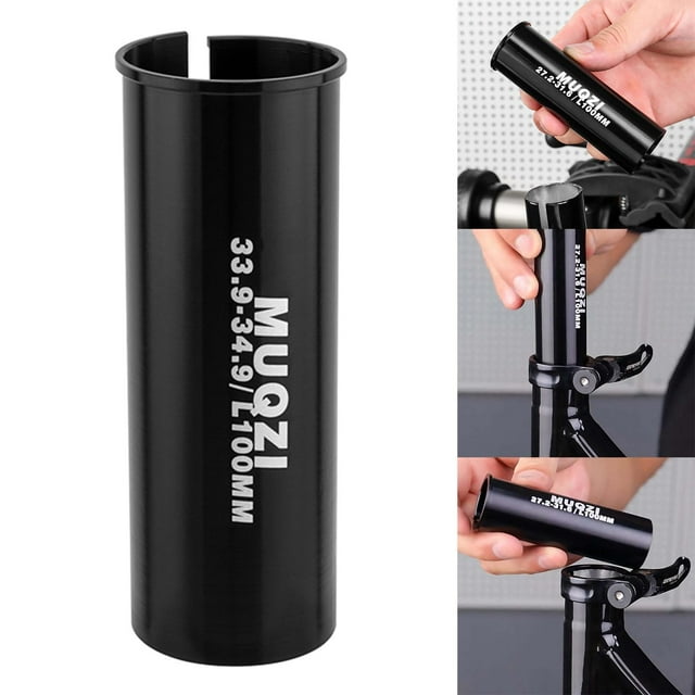 Durable Bike Seat Post Shim Aleación de aluminio Bicicleta de sillín Adaptador Shim de sillín Adaptador de tubo Convertidor para bicicleta , 33,9-34,9 339-349 Macarena Cuña adaptadora de tija de sillín