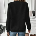 thumbnail image 4 of VEKDONE Long Sleeve Sweatshirt for Women 1/4 Zip V Neck Tunic Tops Casual Loose Fit Textured Knit Pullover Sweatshirt Fall Outfits Clothes, 4 of 5