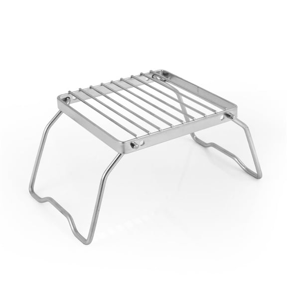 Portable Folding Camping Campfire Grill over Fire Split Stoves 304 Stainless Steel (Grid wire）