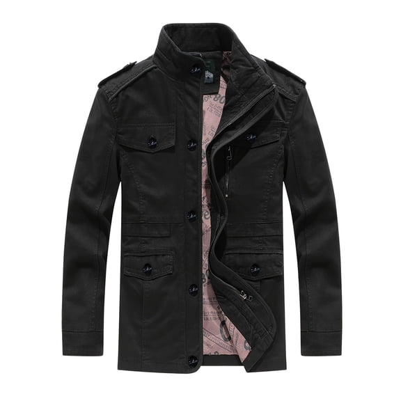 Men's Outdoor Fashion Comfortable Breathable Retro Cotton Jacket Windproof Comfy Coat For Autumn And Winter