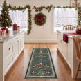 thumbnail image 5 of KUETH 4'x6' Christmas Machine Washable Area Rug, Non-Slip Rugs for Bedroom, Small Living Room and Dining Area, Green, 5 of 7