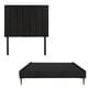 thumbnail image 1 of Box Base Cama Slim Matrimonial+ Cabecera Argos Negro, 1 of 8