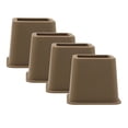 thumbnail image 1 of Elevadores de cama Gloria Elevadores ajustables de plástico 3 pulgadas 4 piezas, 1 of 9