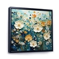 thumbnail image 2 of Designart "Green Blue Calm Oasis II" Abstract Botanicals Floater Framed Canvas Print, 2 of 7