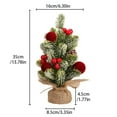 thumbnail image 3 of PONPRNGY Mini Christmas Tree, Small Christmas Little Tree, Table top Tree, Miniature Pine Artificial Xmas Tree with Ball Ornaments for Holiday Season Desk Decoration Centerpiece, 3 of 6