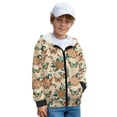 thumbnail image 2 of FKELYI Art Boho Floral Butterfly Print Zip Up Hoodies for Kids Fall Sweatshirt Jacket Boys Girls Winter Activewear Top Cosy Hooded Clothes with Pockets, L, 2 of 7