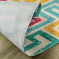 thumbnail image 5 of Ambesonne Indie Place Mats Set of 4, Vintage Spiral Colorful, Standard Size, Multicolor, 5 of 6