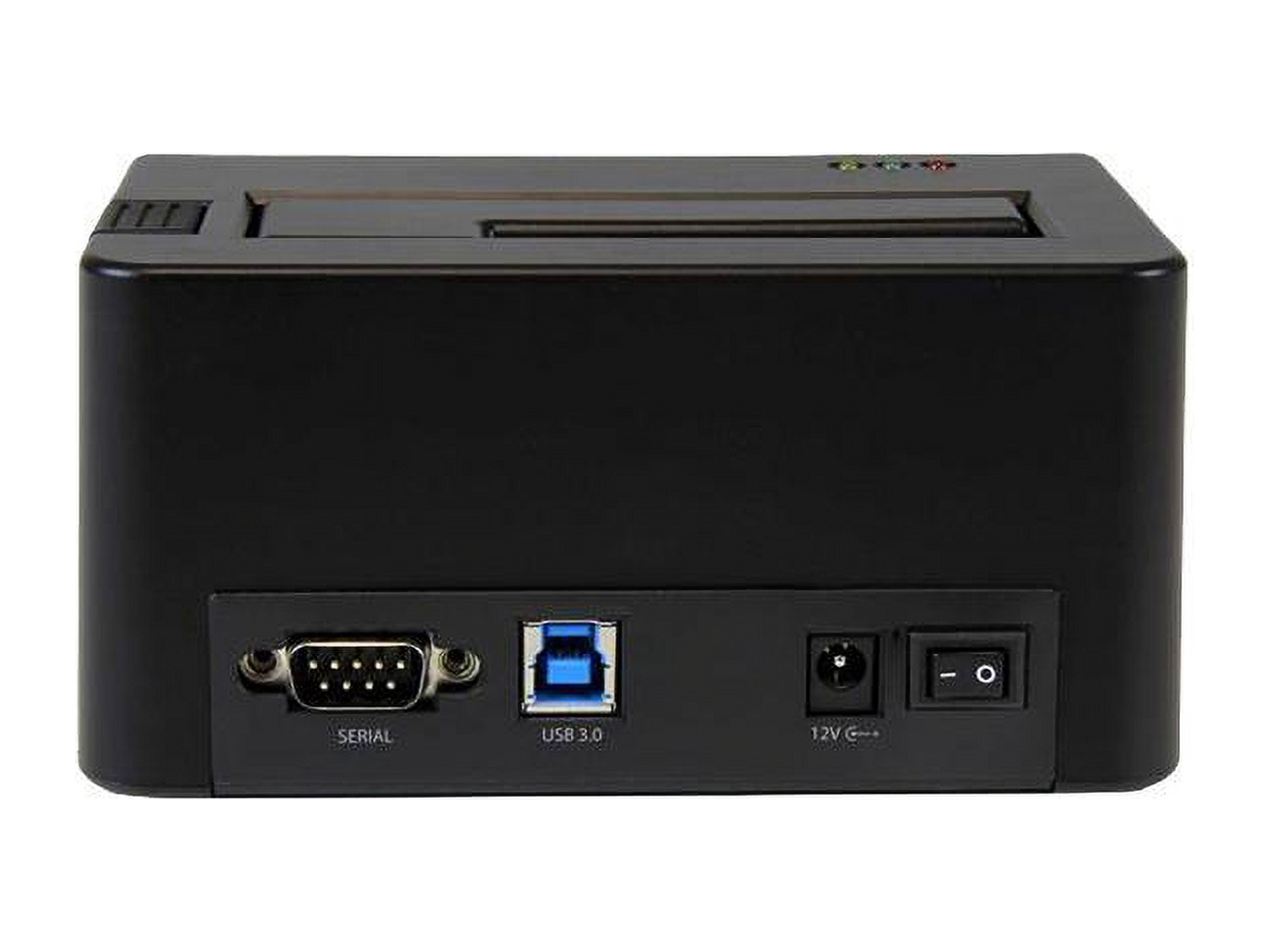 StarTech.com SDOCK1EU3P USB 3.0 Standalone Eraser Dock for 2.5" and 3.5” SATA SSD/HDD Drives - Secure Drive Erase with Receipt Printing - SATA I/II - image 3 of 4