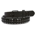 thumbnail image 2 of Kids 1" Snap On Punk Rock Black Star Studded Leather Belt, 2 of 6