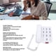 thumbnail image 4 of Teléfono Con Botón Grande para Personas Mayores, Teléfono Fijo Con Cable, Teléfono Residencial Con Cable, Altavoz, Marcacia Rápida, Volumen Ajustable, Teléfono Insconitable, 4 of 7
