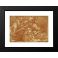 thumbnail image 2 of Bartolomeo Biscaino 14x11 Black Modern Framed Museum Art Print Titled - Mystic Marriage of Saint Catherine (1655), 2 of 5