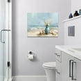 thumbnail image 6 of Beach Wall Art Ocean Floral Pictures Wall Decor Coastal Seascape Seaside Large Master Over Above Bed Canvas Prints Horizontal Framed Artwork Paintings Home Office Decorations For Living Room 16"x12", 6 of 6