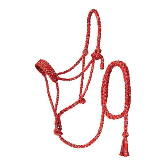 Tough 1 RED FUNFETTI MULE TAPE HALTER with10 LEAD